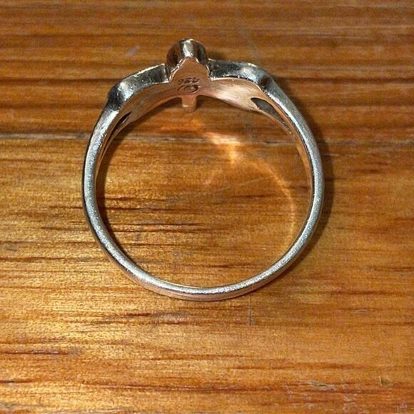 Sterling Silver Dragonfly Blue Inlaid Opal Ring Womens Size 9.75 - Picture 4 of 10